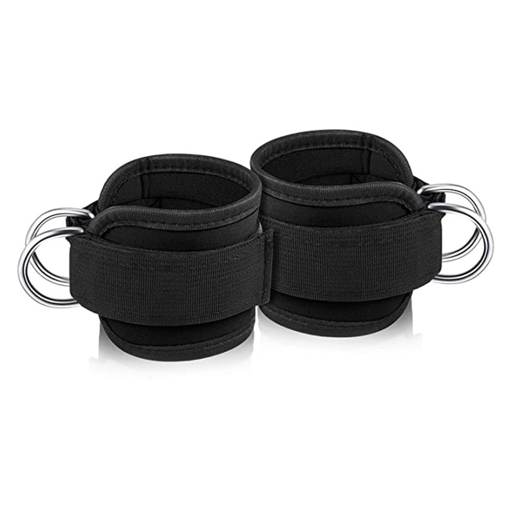 1 Pair Ankle Straps for Cable Machine Kickbacks, Glute Workouts, Lower Body Exercises - Adjustable Leg Straps with Neoprene Padding