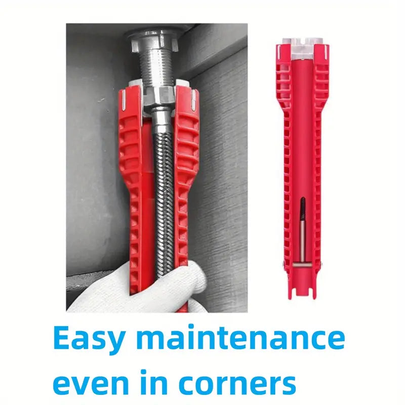 8 IN 1 Sink Wrench, Faucet And Sink Installation Tool Multifunctional Plumbing Tool Pipe Extractor For Sink Bathroom Kitchen Toilet Plumbing Valentine, Tools, Plumbing Tools, Tools For Men, Home Essentials, Father'S Day Gift, Essential Plumbers!