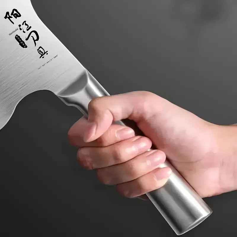 1 Bone Knife, Heavy Axe, Stainless Steel Thickened Blade And Ergonomic Handle, Multifunctional Professional Knife, Suitable For Families And Restaurants.