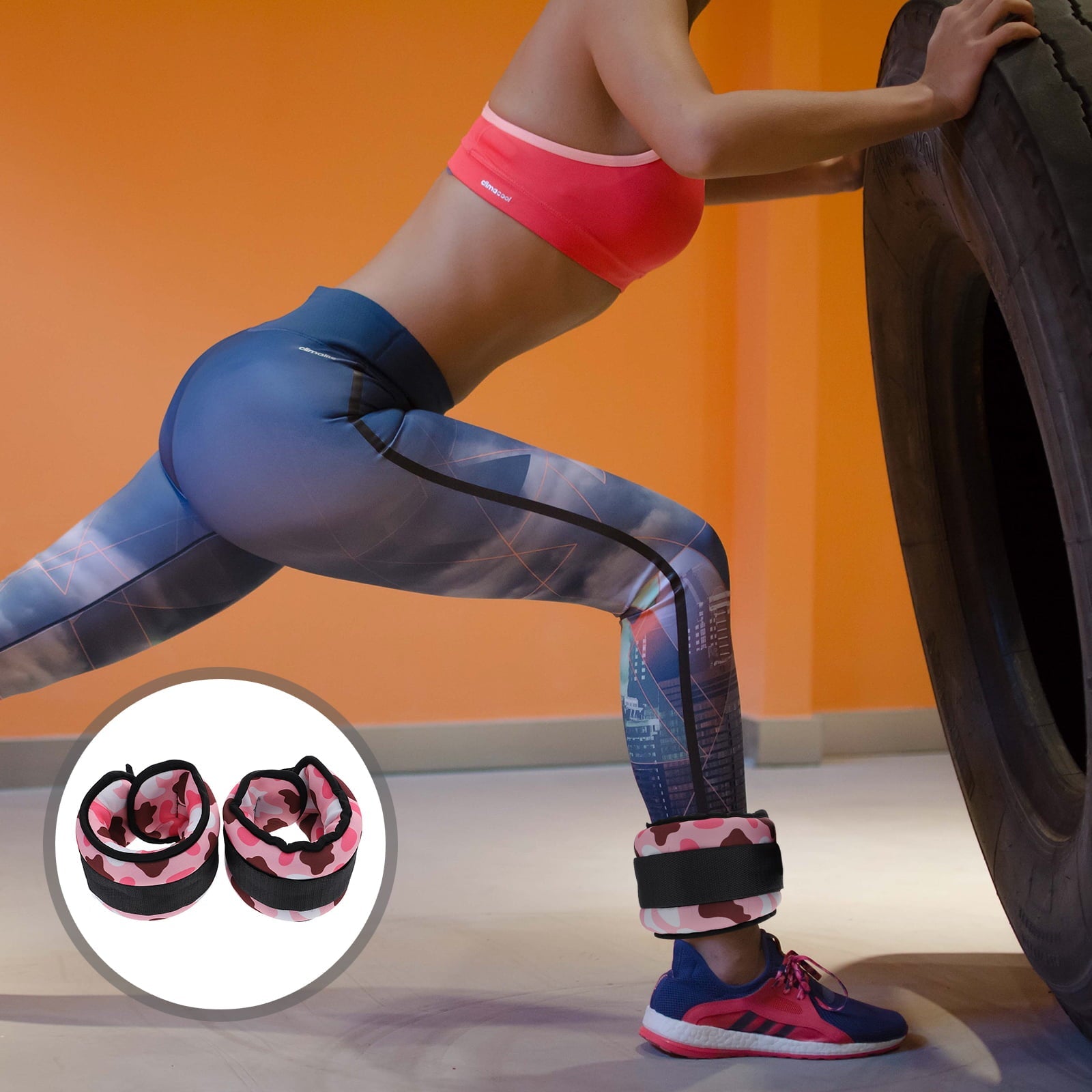 1 Pair of Professional Leg Weights Multi-function Wrist Weights Wear-resistant Running Weights