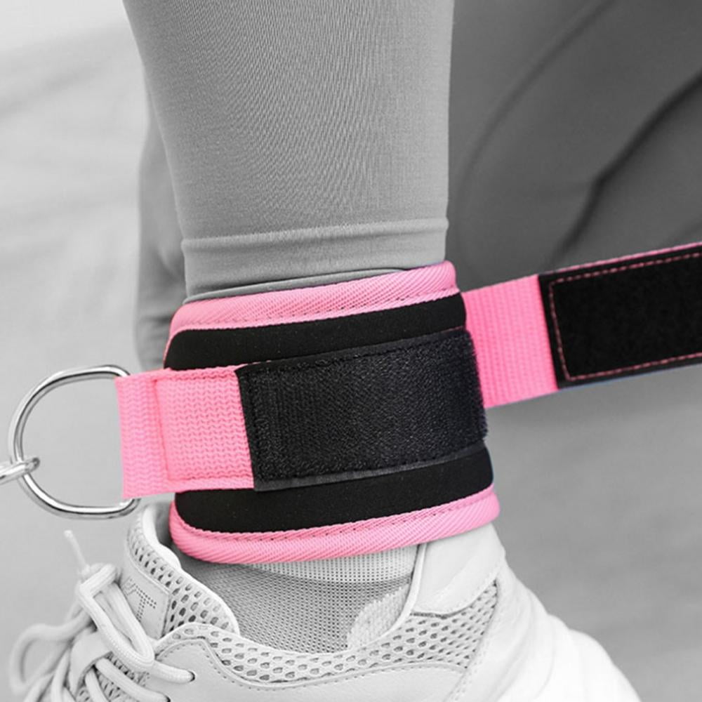 1 Piece Fitness Ankle Straps for Cable Machine Kickbacks, Glute Workouts, Lower Body Exercises - Adjustable Leg Straps with Padding