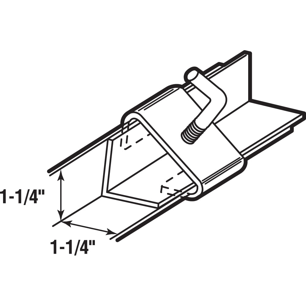 1-1/4 in. Steel Bed Frame Rail Clamp (2-pack)