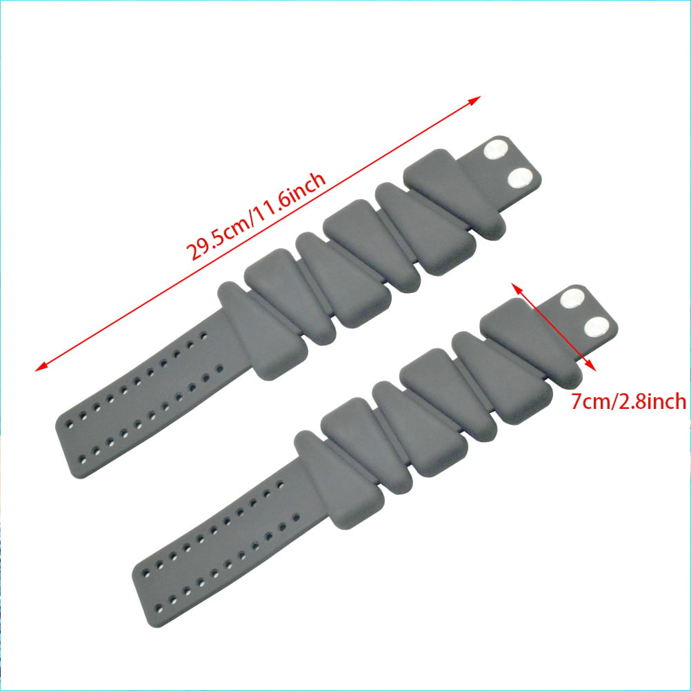 1 pair Wristband Weights Adjustable Ankle and Wrist Weights Wearable Weighting Bracelet for Yoga Dance Swimming Barbel Pilates