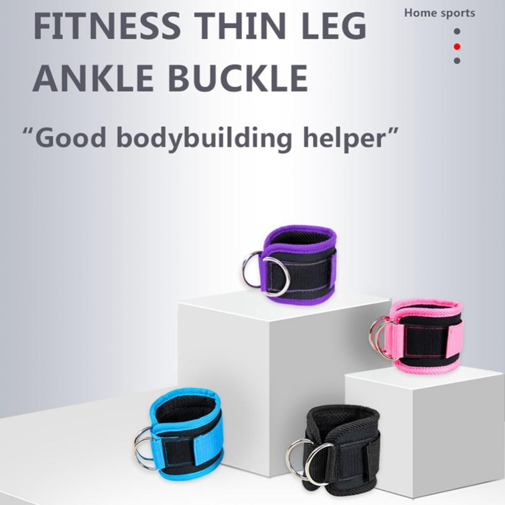 1 Piece Fitness Ankle Straps for Cable Machine Kickbacks, Glute Workouts, Lower Body Exercises - Adjustable Leg Straps with Padding