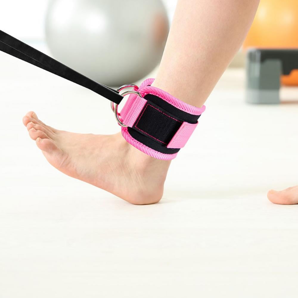 1 Piece Fitness Ankle Straps for Cable Machine Kickbacks, Glute Workouts, Lower Body Exercises - Adjustable Leg Straps with Padding