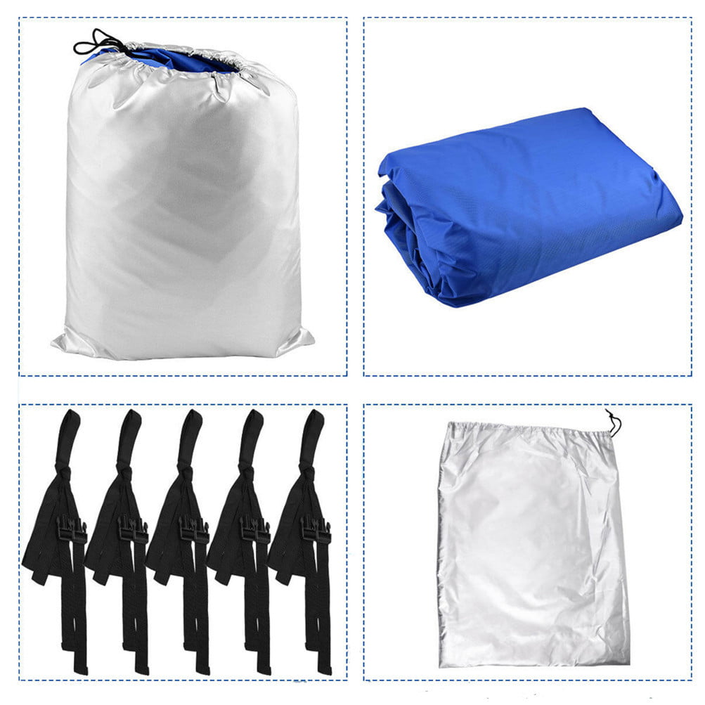 "21' 22' 23' 24' Boat Cover Waterproof Trailerable Heavy Duty Pontoon Beam 102"""