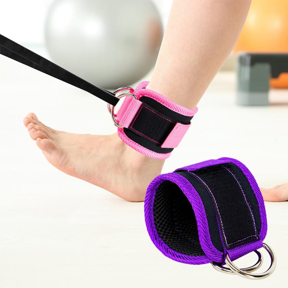 1 Piece Fitness Ankle Straps for Cable Machine Kickbacks, Glute Workouts, Lower Body Exercises - Adjustable Leg Straps with Padding