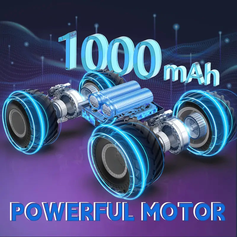 Truck Toy, Truck RC Car 4WD Off Road, Remote Control Truck for All Terrain, Monster Truck Toys with LED Lights And Music 2.4GHz Vehicles Kids Gifts for Boys/Girls Age 6+, Easter Gifts