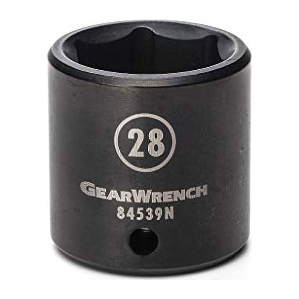 1/2" Drive 6 Point 28mm Standard Impact Socket