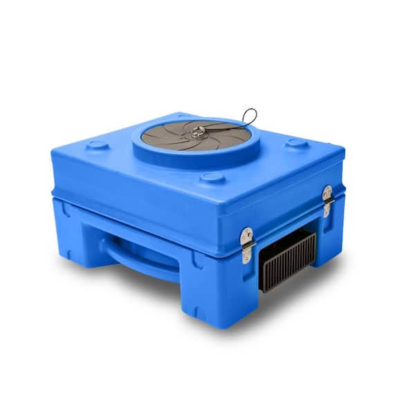 1/3 HP 2.5 Amp HEPA Air Scrubber Purifier for Water Damage Restoration Negative Air Machine in Blue