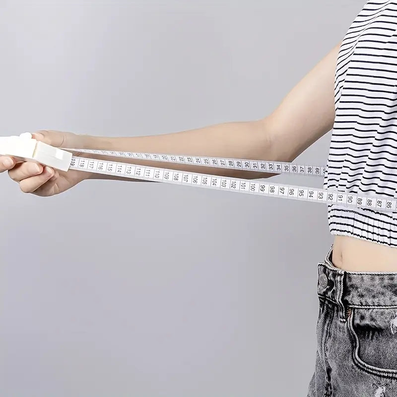 1 Soft Tape for Measuring Body, Waist, Chest, And Thighs - a Stretchable Fitness Measuring Strap Made of Plastic Material, Convenient for Home And Gym Use
