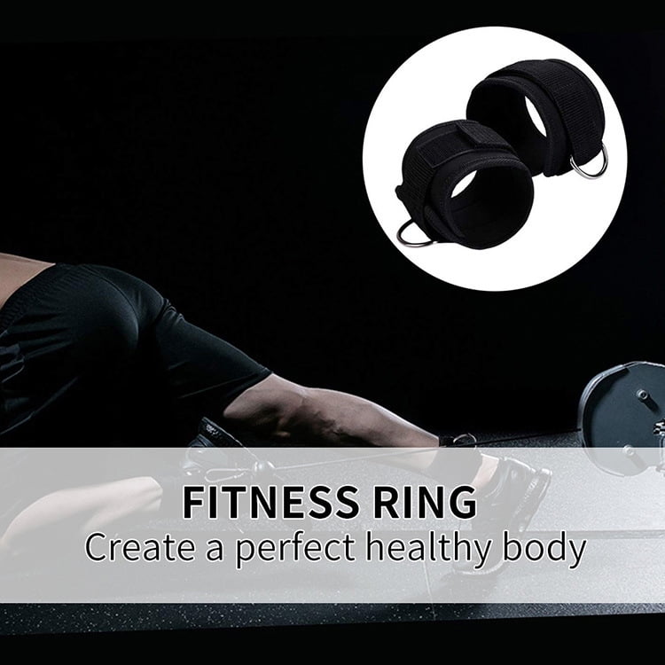 1 Pair Ankle Straps for Cable Machine Kickbacks, Glute Workouts, Lower Body Exercises - Adjustable Leg Straps with Neoprene Padding