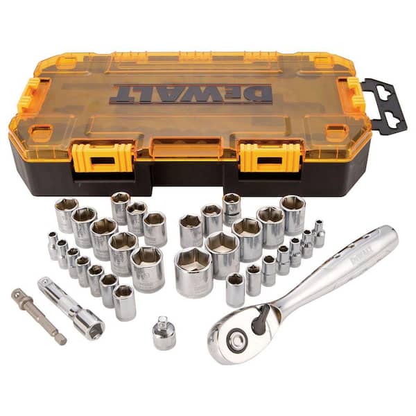 1/4 in. and 3/8 in. Drive Socket Set (34-Piece)