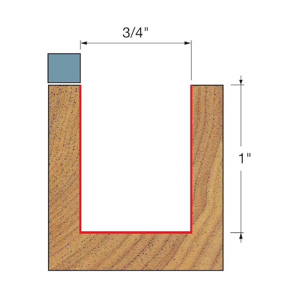 1/2 in. Top Bearing Flush Trim Bit
