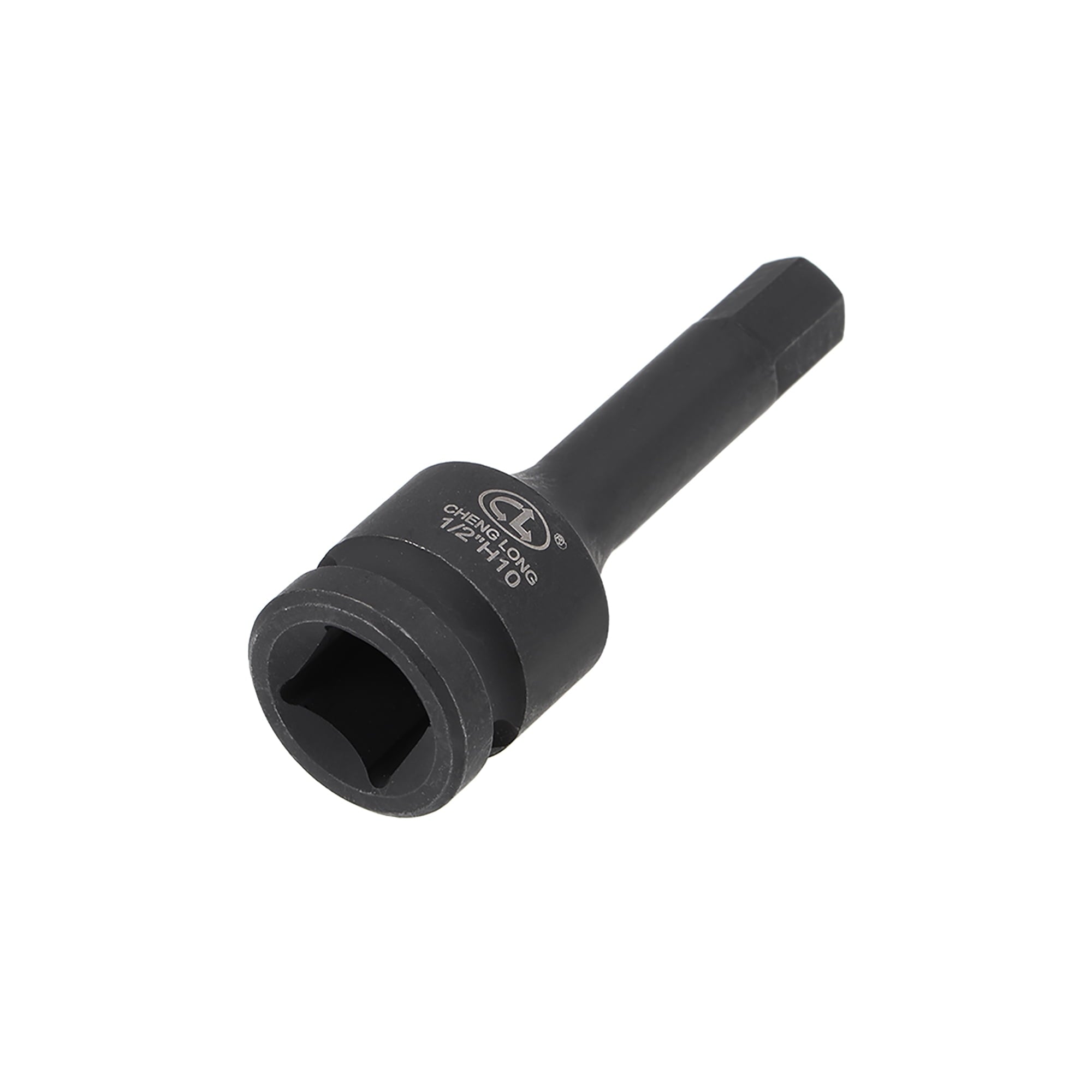1/2-Inch Drive x 10mm Impact Hex Bit Metal Socket, Metric 3" Length, Cr-Mo Steel
