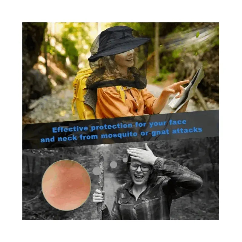 1/2pcs Premium Mosquito Net - Extra Large Extra Long Extra Fine Mesh Insect Repellent for Camping, Hiking, Fishing, Gardening, Hunting - Fits All Men & Women Hats, 100% Polyester, Machine Washable, Mosquito Repellent Outdoor
