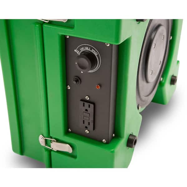 1/3 HP 2.5 Amp HEPA Air Scrubber Purifier for Water Damage Restoration Negative Air Machine in Green