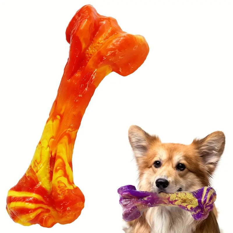 2pcs Teethers Dog Toys - Tough Toy Bones For Aggressive Chewing, Indestructible Dog Chew Toys - Durable, Non-toxic Nylon Bone Toys For Teeth Cleaning And Interactive Play