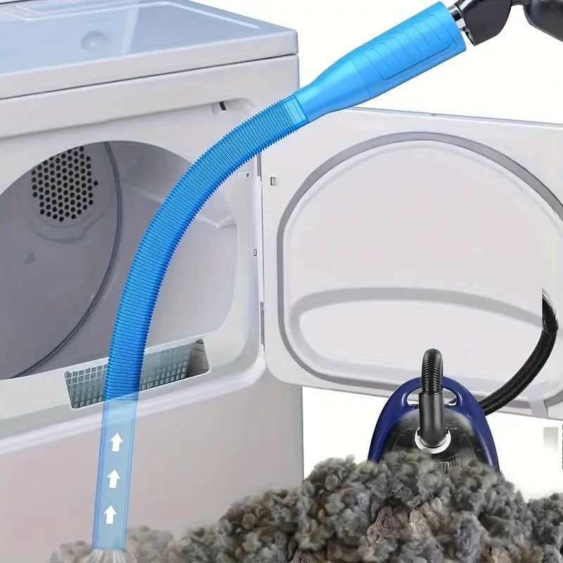 1 Dryer Ventilation Duct Cleaning Kit (Vacuum Cleaner Special Adapter Head) - Multi-purpose Combination Design, Integrating A Lint Collector, High-pressure Cleaner And Vacuum Hose Into One, Quickly Unclogging