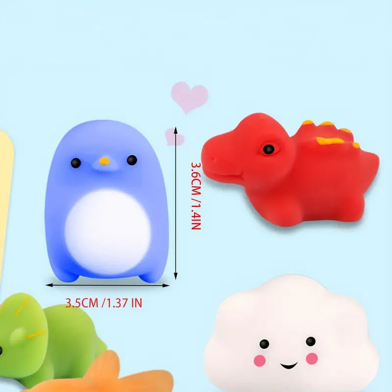 80pcs Mini Animal Squishy Toys - Relax & Party Favors for Youngsters, Assorted Cute Kawaii Designs (Chickens, Ducks, Rabbits, Cats, Dogs), Bright Colors, Perfect for Birthday, Easter Gifts, Classroom Prizes & Goodie Bags