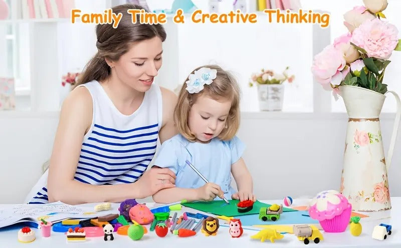 100pcs Fun Animal Erasers For Kids, 3D Kawaii Pencil Erasers, Cute School Stationery, Party Favors, Classroom Prizes, Game Rewards, Goodie Bag Stuffers, Desk Toys, Learning Tools, Collectible Gifts