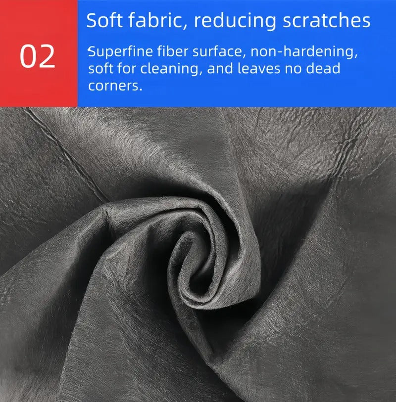 5pcs Magic Cleaning Cloths - Microfiber, No-Residue, Streak-Free for Glass, Mirrors & Windows - Ideal for Kitchen, Bathroom, Car & Living Room - Vintage Style, Oblong Shape, Bathroom Cleaning Essentials|Vintage
