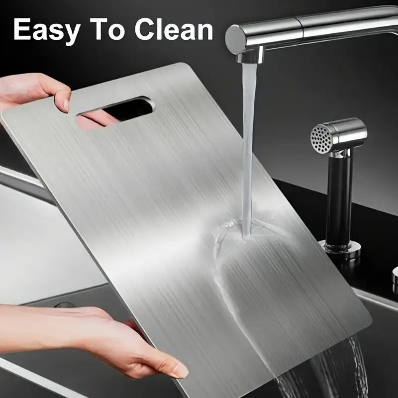 3pcs Premium Stainless Steel Cutting Board Set - Durable, Easy to Clean, Rust-Resistant, BPA-Free, Space-Saving Kitchen Ready for Food Preparation, Food Preparation Essentials|Modern Kitchenware|Durable Cutting Boards, Cutting