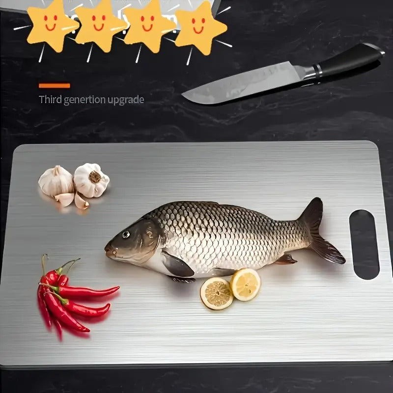 3pcs Premium Stainless Steel Cutting Board Set - Durable, Easy to Clean, Rust-Resistant, BPA-Free, Space-Saving Kitchen Ready for Food Preparation, Food Preparation Essentials|Modern Kitchenware|Durable Cutting Boards, Cutting