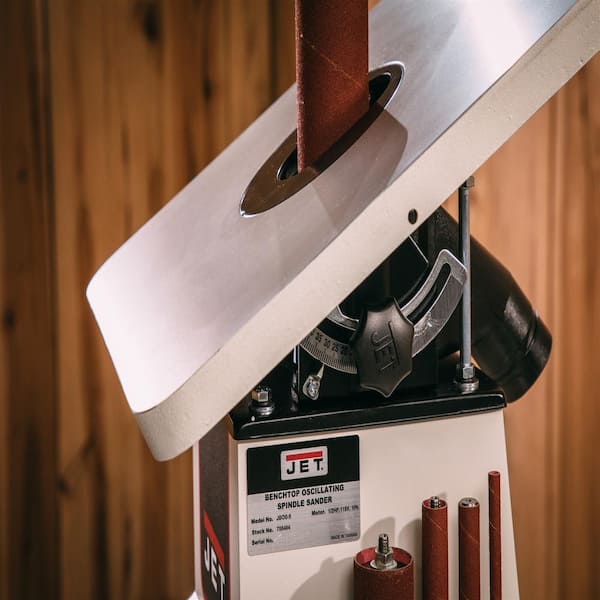 1/2 HP 5.5 in. Benchtop Oscillating Spindle Sander with Spindle Assortment, 110-Volt JBOS-5