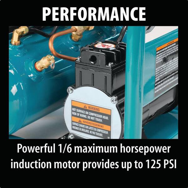 1 Gal. 125 PSI Portable Electric Compact Air Compressor