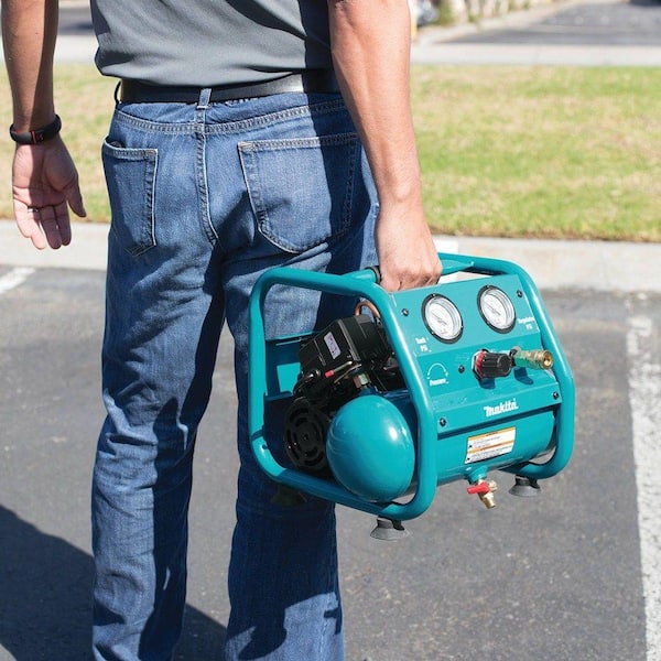 1 Gal. 125 PSI Portable Electric Compact Air Compressor with Bonus Pneumatic 2 in. 18-Gauge Brad Nailer