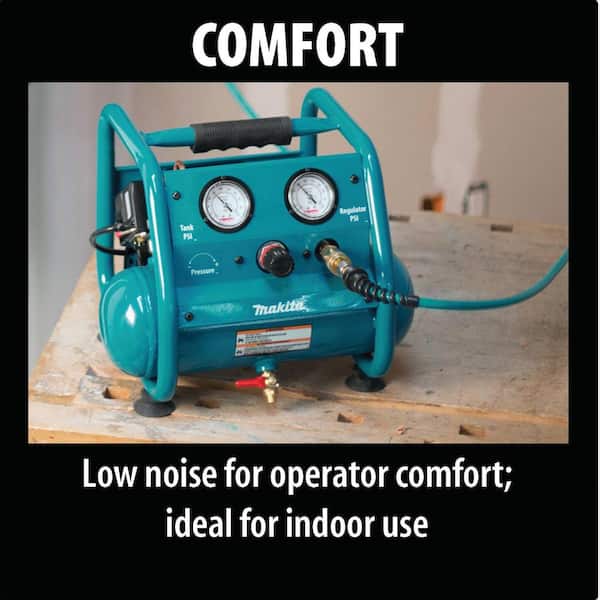 1 Gal. 125 PSI Portable Electric Compact Air Compressor with Bonus Pneumatic 2 in. 18-Gauge Brad Nailer