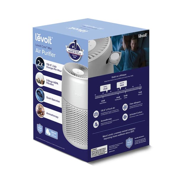 VortexAir 178 sq. ft. HEPA - Type Tabletop Air Purifier in White