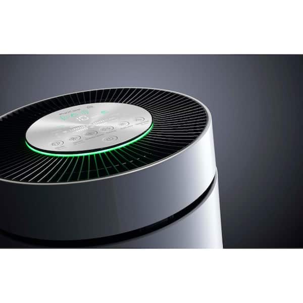 PuriCare 360° True HEPA Air Purifier Tower with Clean Booster and Odor Reduction in White