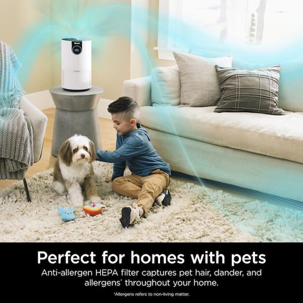 Air Purifier with Nanoseal HEPA, Cleansense IQ, Odor Lock (500 Sq. Ft.) White, HP102