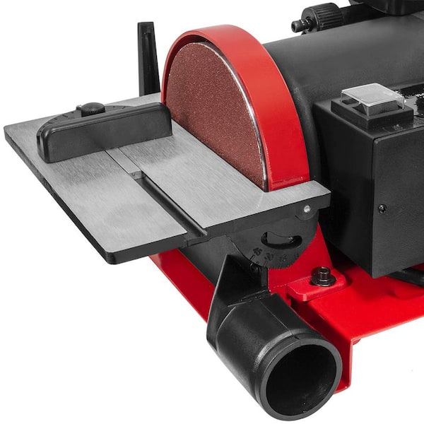 1 in. x 30 in. Belt with 5 in. Disc Sander Corded Bench Top Polish Grinder Table Sanding Station