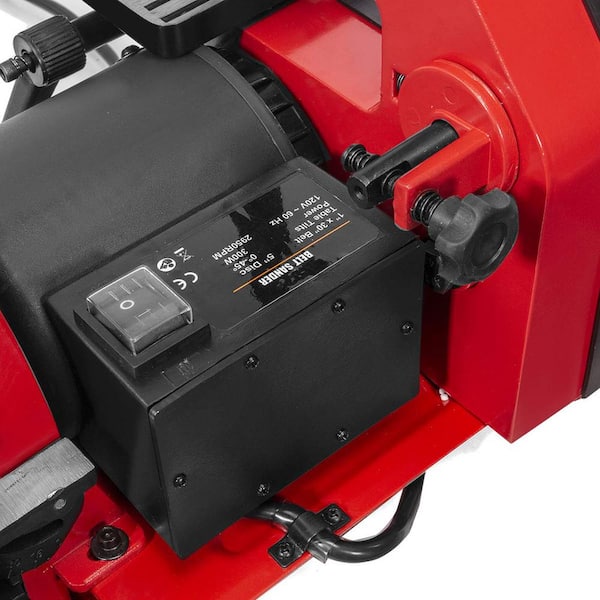 1 in. x 30 in. Belt with 5 in. Disc Sander Corded Bench Top Polish Grinder Table Sanding Station