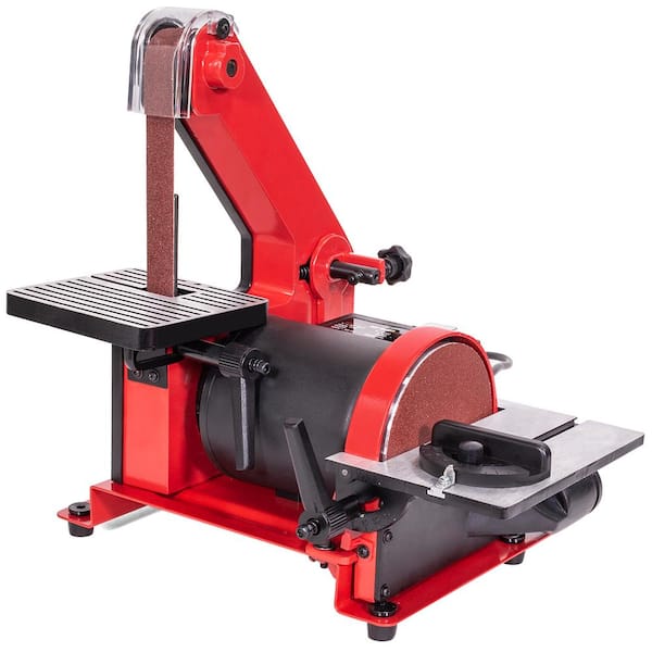 1 in. x 30 in. Belt with 5 in. Disc Sander Corded Bench Top Polish Grinder Table Sanding Station