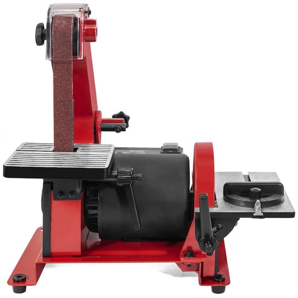1 in. x 30 in. Belt with 5 in. Disc Sander Corded Bench Top Polish Grinder Table Sanding Station