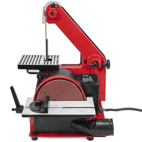 1 in. x 30 in. Belt with 5 in. Disc Sander Corded Bench Top Polish Grinder Table Sanding Station