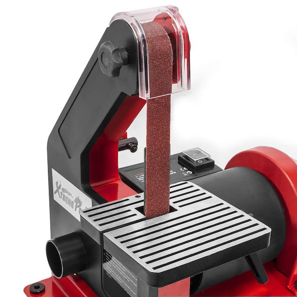 1 in. x 30 in. Belt with 5 in. Disc Sander Corded Bench Top Polish Grinder Table Sanding Station