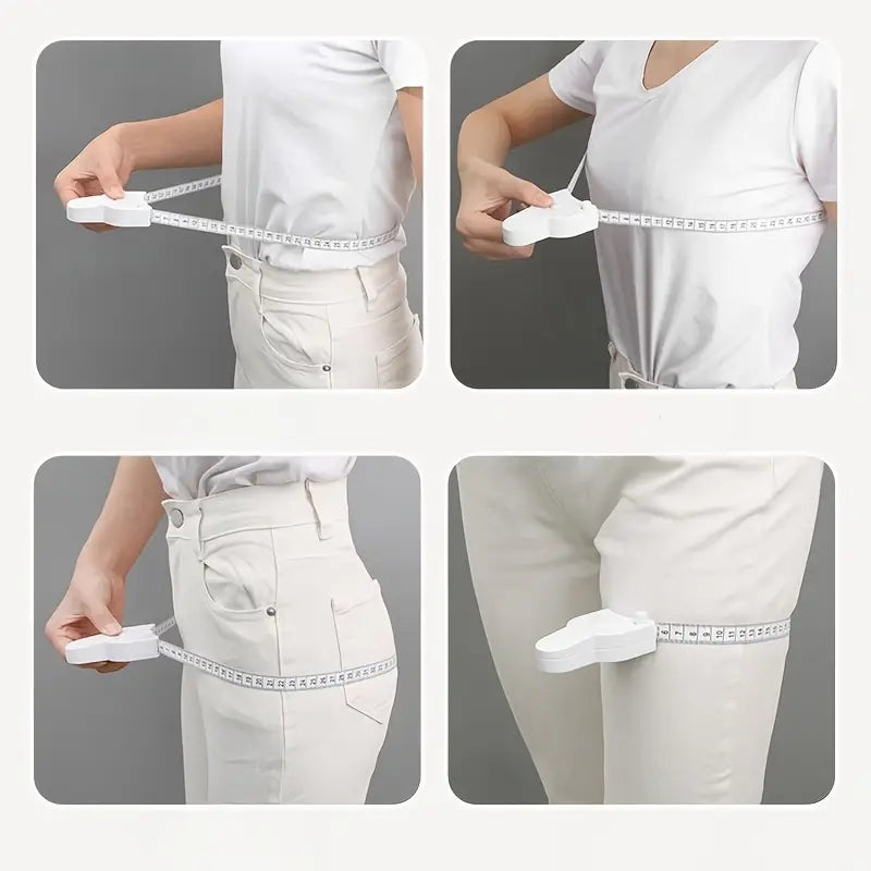1 Soft Tape for Measuring Body, Waist, Chest, And Thighs - a Stretchable Fitness Measuring Strap Made of Plastic Material, Convenient for Home And Gym Use