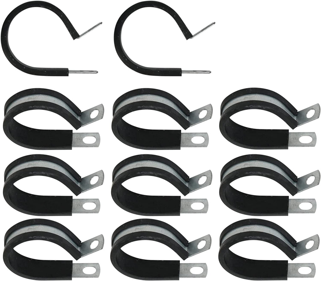1.5-inch Stainless Steel Metal Strap Pipe Cushion Clamps, 11-Pack