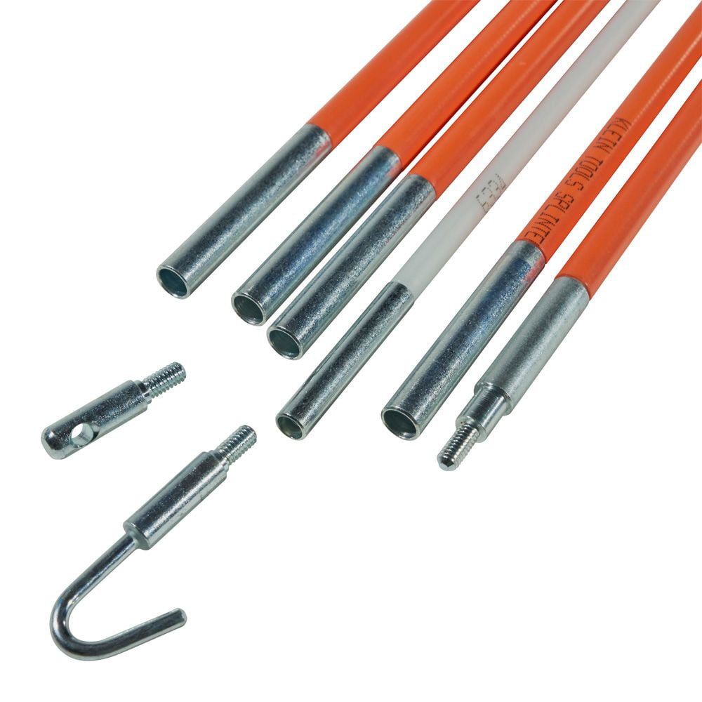 "Klein Tools Fish Stick, Fiberglass, Orange, 56325"