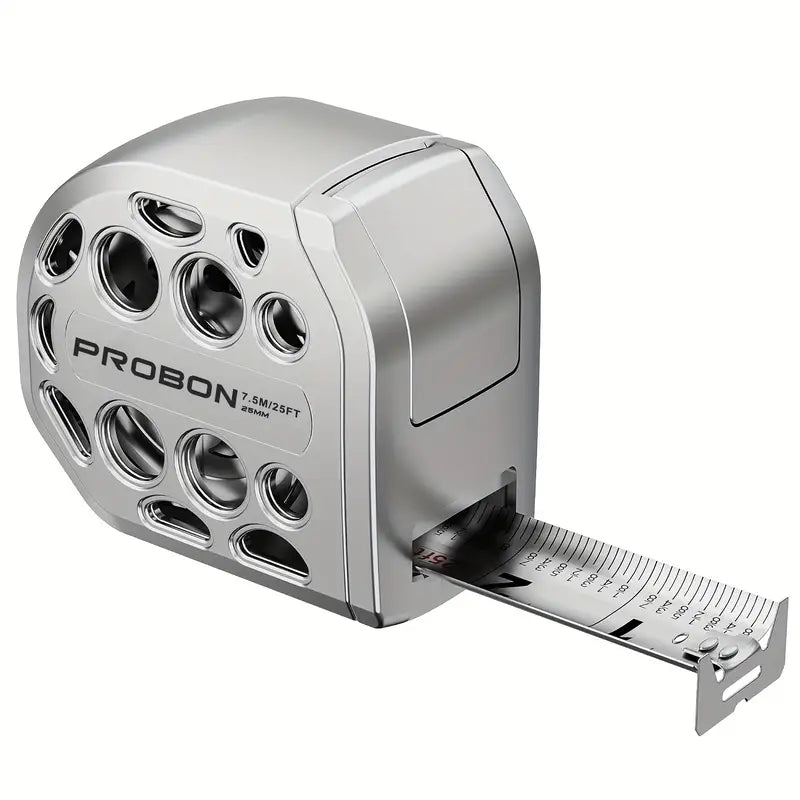2025 New 25ft Stainless Steel Measuring Tape - Anti-Rust, Strong Magnetic Bottom, Hollow Design, Portable Self-Locking Tape Measure for Household & Woodworking (No Battery Needed), Woodworking Tools, Precision Measurement,