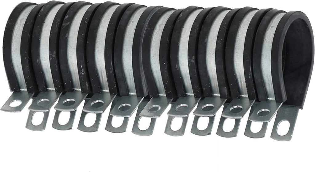 1.5-inch Stainless Steel Metal Strap Pipe Cushion Clamps, 11-Pack