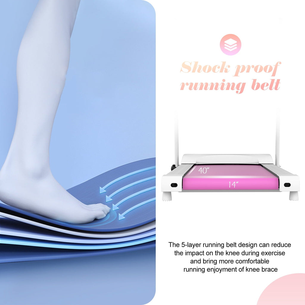 1.5HP Folding Treadmill, Space Saving Treadmill with 3 Work Mode and LED Display, Electric Motorized Running Machine for Gym Home, Max 220LB