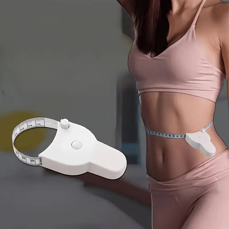 1 Soft Tape for Measuring Body, Waist, Chest, And Thighs - a Stretchable Fitness Measuring Strap Made of Plastic Material, Convenient for Home And Gym Use