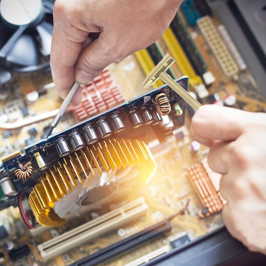 1 Set Mini Hammer Multifunction Hammer DIY Copper Hammer Screw Driver Hammer