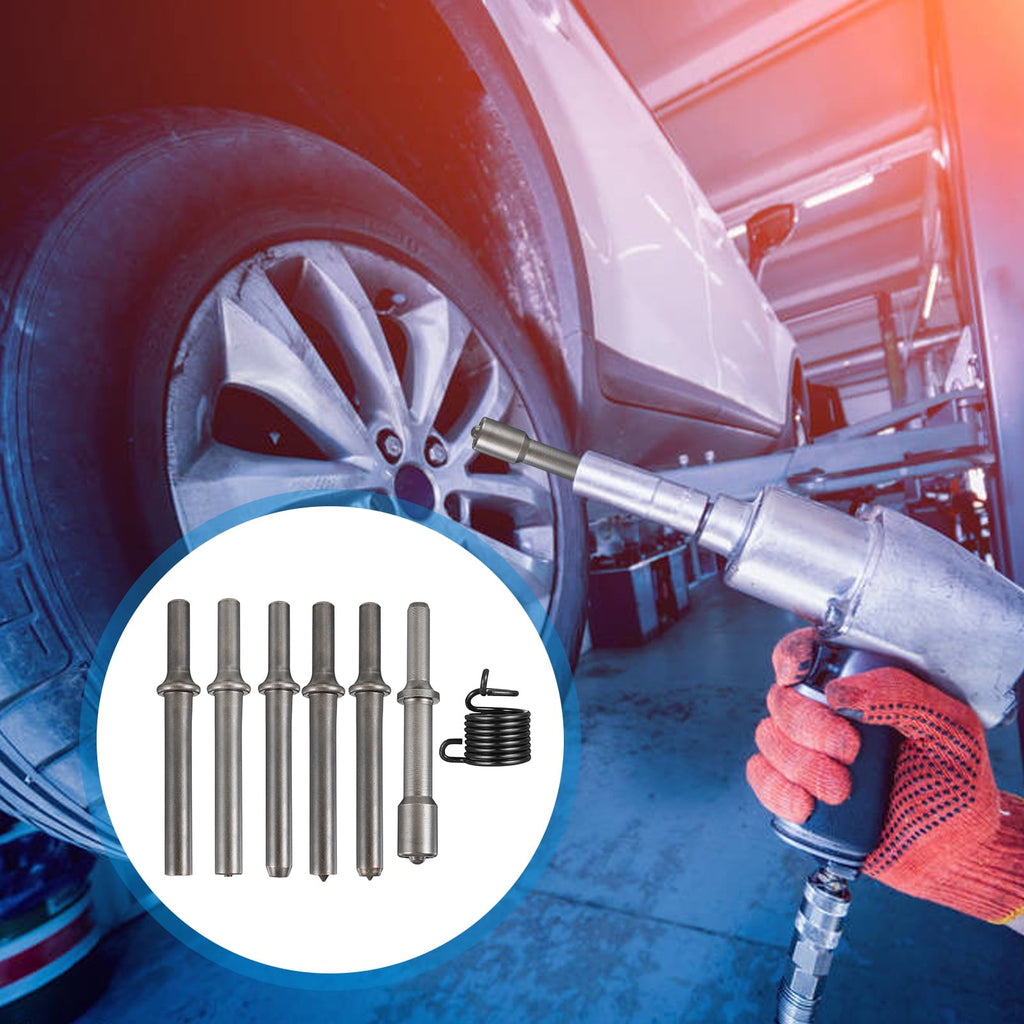 1 Set/7PCS Air Rivet Hammer Pneumatic Hammer Rivet Pneumatic Chisel Tool